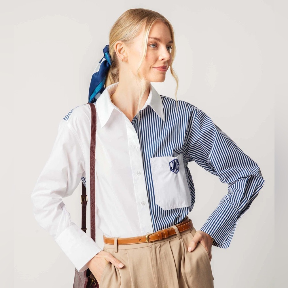 NWOT Katie Kime Brooklyn button down size S/M